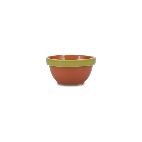 Zelená/oranžová kameninová miska 170 ml Duo – ONA-image-2