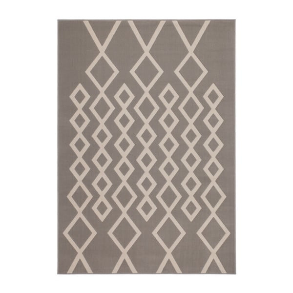 Sivo-hnedý koberec Kayoom Elfenbein, 120 x 170 cm