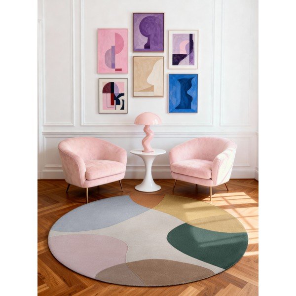 Ručne tkaný vlnený okrúhly koberec ø 160 cm Hackney Clarissa – Ted Baker-image-1