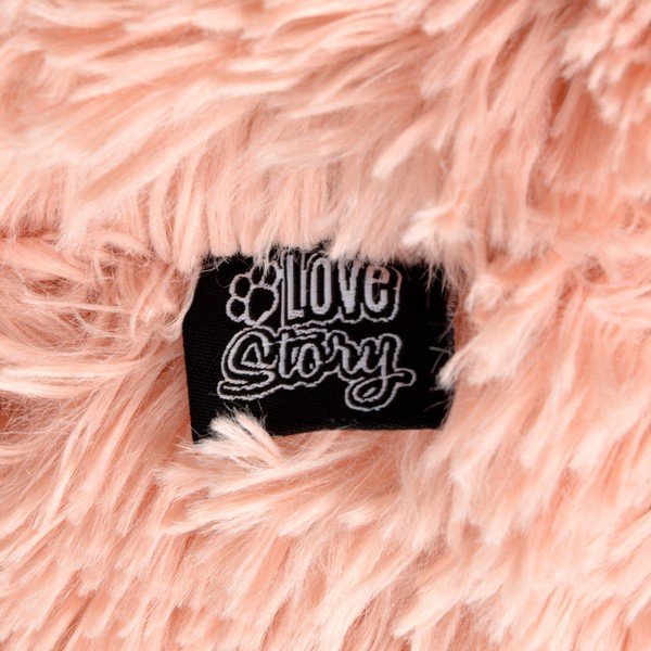 Svetloružový kukaň pre mačku ø 55 cm – Love Story-image-1