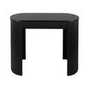 Čierny kovový konzolový stolík 40x100 cm Estriado  – Leitmotiv