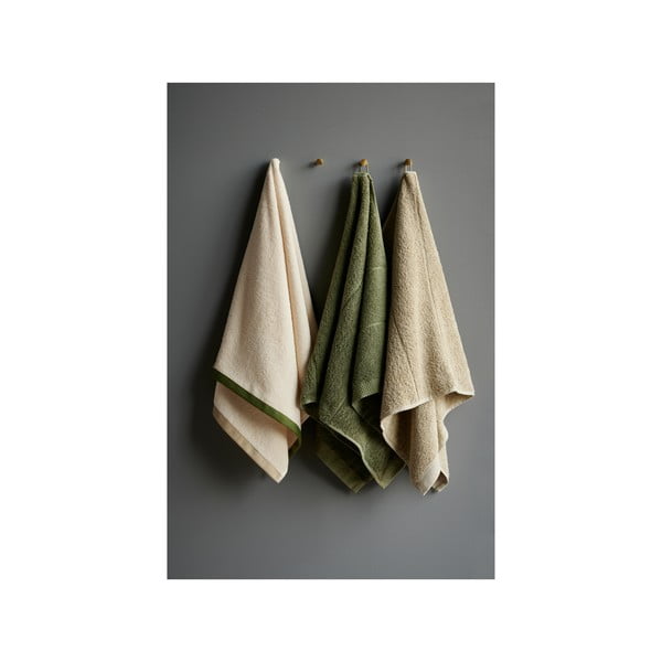 Svetlozelený froté bavlnený uterák 50x100 cm Line – Södahl-image-1