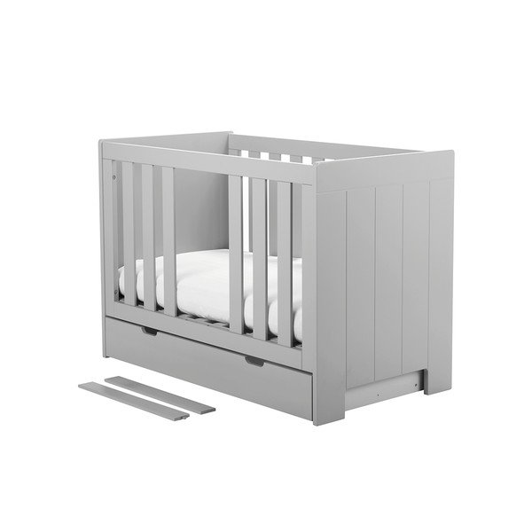 Sivá detská postieľka Pinio Calmo, 140 × 70 cm-image-1