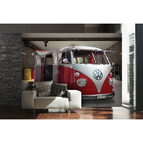 Veľkoformátová tapeta Červený VW, 315x232 cm