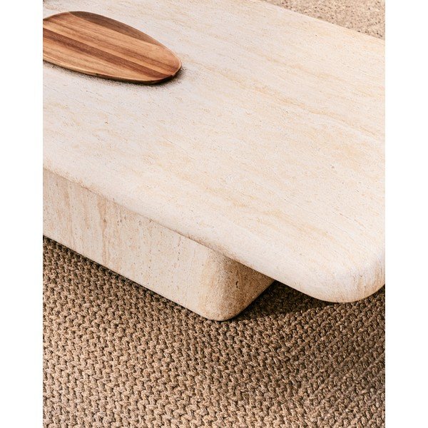 Betónový Záhradný konferenčný stolík 70x140 cm Drasi – Kave Home-image-4