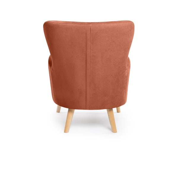 Kreslo ušiak v tehlovej farbe Noemye – Bonami Selection-image-4