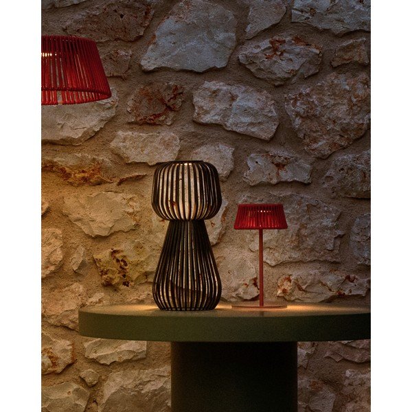 LED stolové stmievateľné solárne vonkajšie svetlo (výška 42 cm) Reiba – Kave Home-image-1