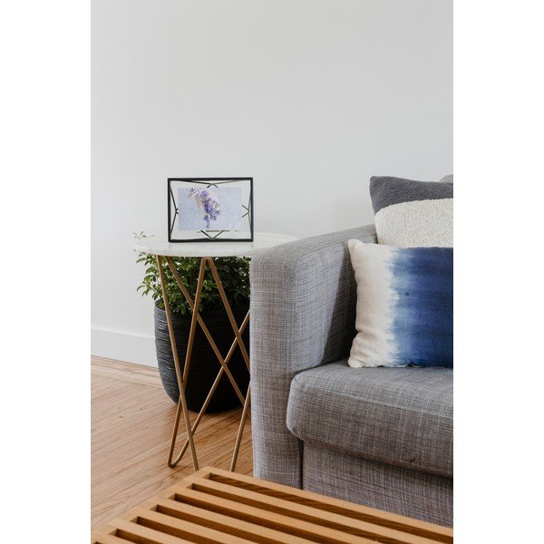 Čierny kovový stojací/na stenu rámček 20x15 cm Prisma – Umbra-image-3