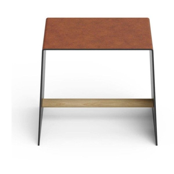 Koňakovohnedá kovová stolička Bull – LIND DNA