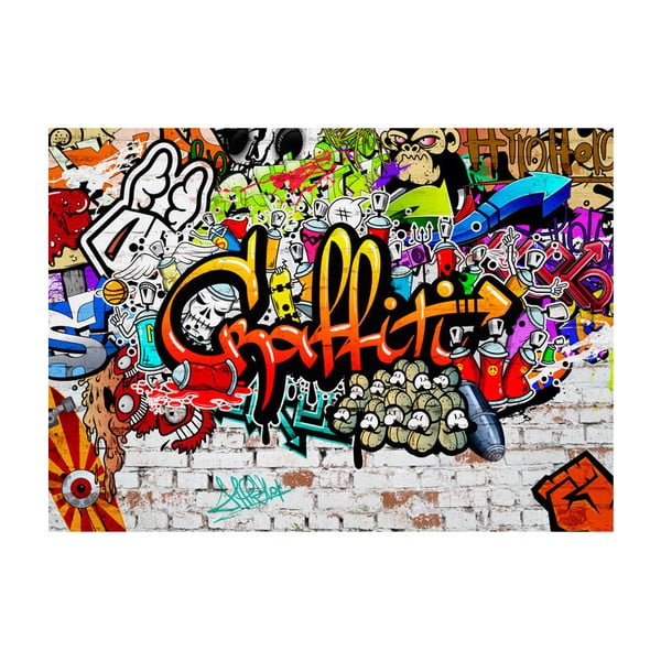 Veľkoformátová tapeta Bimago Colourful Graffiti, 300 × 210 cm