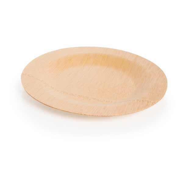 Sada 10 jednorázových tanierov z bambusu Bambum-image-1
