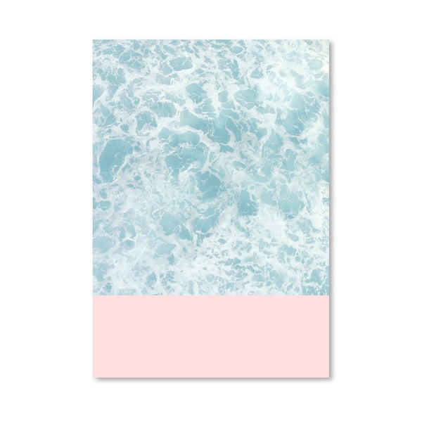 Plagát Americanflat Pink On The Sea, 30 × 42 cm