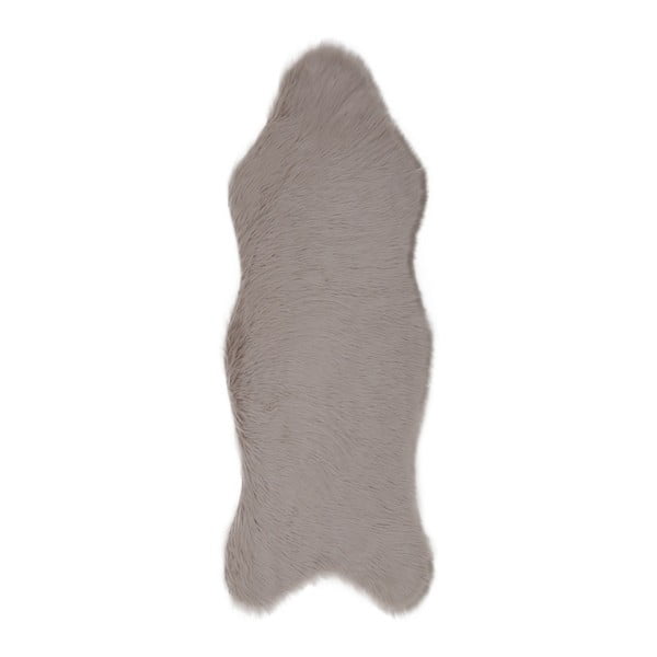 Sivý behúň z umelej kožušiny Pelus Grey, 75 × 200 cm