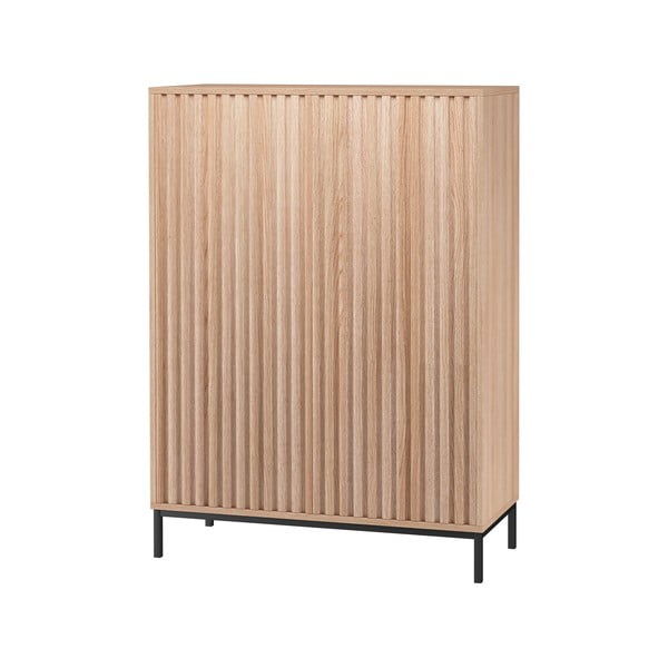 Skrinka v dekore duba v prírodnej farbe 80x110 cm Celine - Støraa-image-1