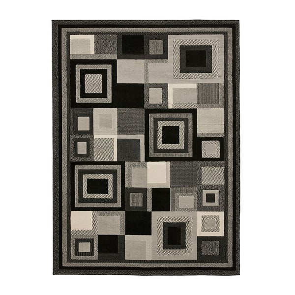 Čierno-sivý koberec Think Rugs Hudson, 60 x 120 cm