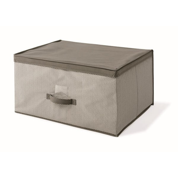 Hnedý uložný box s vrchnákom Cosatto Twill, 45 x 60 cm