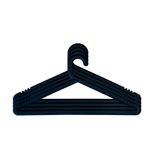 Sada 4 čiernych vešiakov Karup Design Hongi Black-image-1