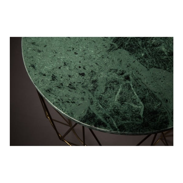 Odkladací stolík s mramorovou doskou Dutchbone, ⌀ 51 cm-image-2