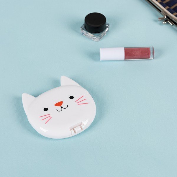 Kozmetické zväčšovacie zrkadlo 7,5x8 cm Cookie the Cat – Rex London-image-1