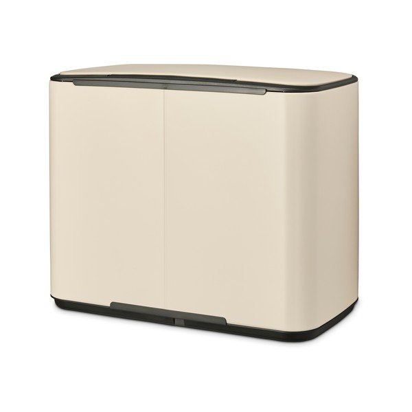 Béžový nášľapný oceľový odpadkový kôš 36 l Bo – Brabantia-image-3