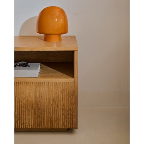 Nočný stolík v dekore duba v prírodnej farbe Helvine – Kave Home-image-3