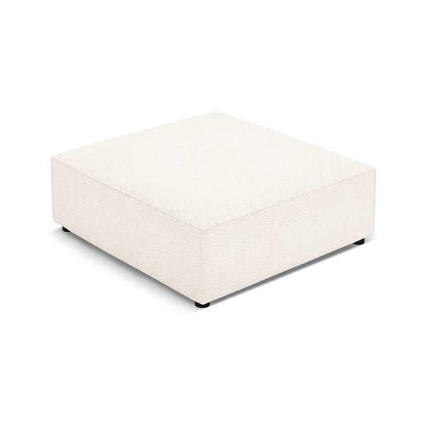 Béžová podnožka z textílie bouclé Jodie – Micadoni Home-image-3