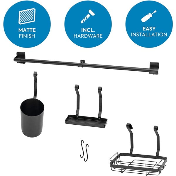 Čierny nástenný organizér iDesign Austin-image-2