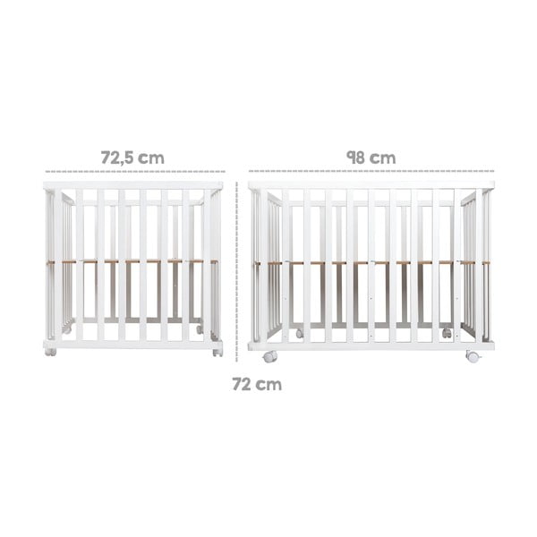 Biela detská ohrádka 100x75 cm Sternenzauber – Roba-image-3