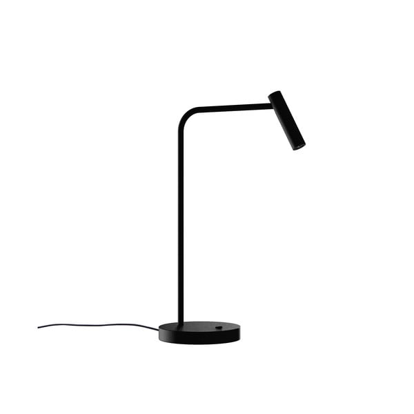 Čierna stolová lampa SULION Alexia, výška 50,3 cm
