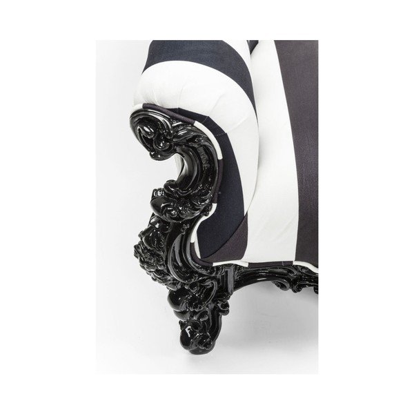 Čierno-biele kreslo Kare Design Mink-image-2