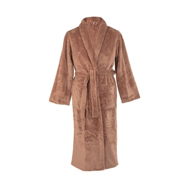 Hnedý župan z mikroplyšu veľkosť L/XL Pippa – Tiseco Home Studio