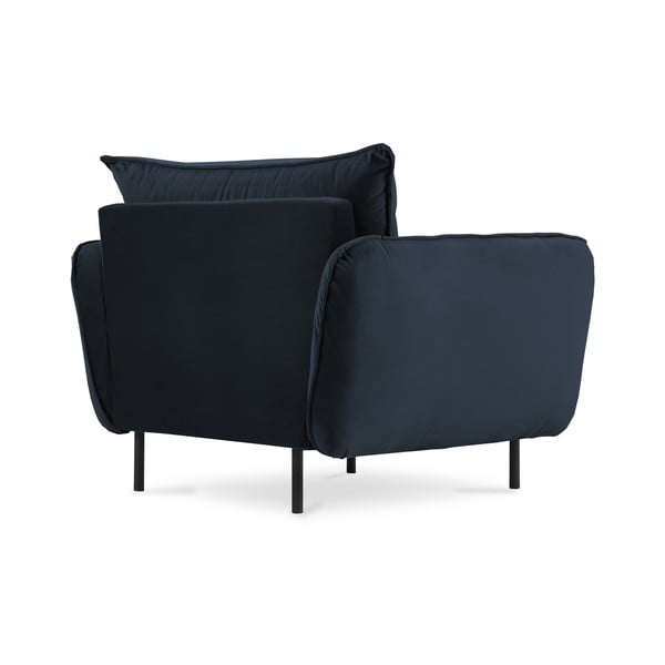 Tmavomodré zamatové kreslo Vienna – Cosmopolitan Design-image-3