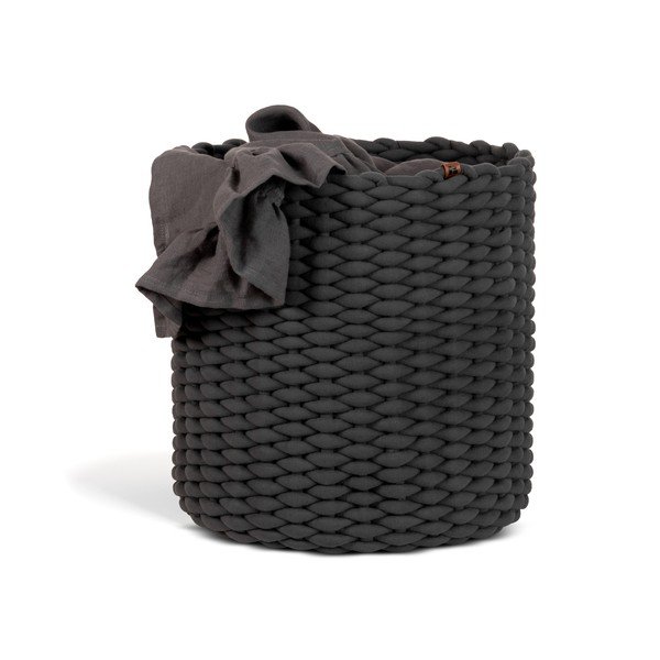 Látkový košík ø 40x40 cm Peach Skin Round XL – Bigso-image-4