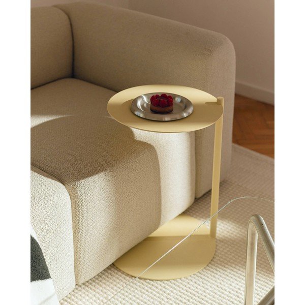 Oceľový okrúhly odkladací stolík 41x40 cm Ande – noo.ma-image-1