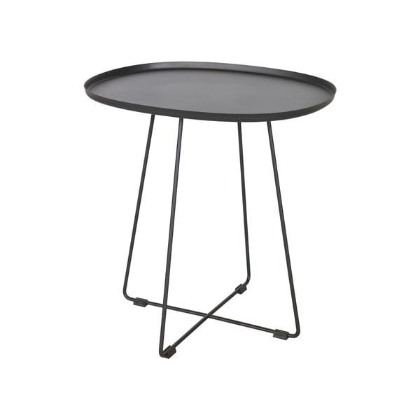 Čierny odkladací stolík WOOOD Otis Luna-image-1