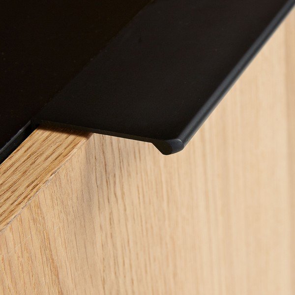 Čierno-hnedý TV stolík Kave Home SAVOI, 120 x 50 cm-image-4