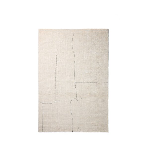 Krémovobiely ručne tkaný koberec s prímesou bavlny 230x160 cm Lisdan – Kave Home
