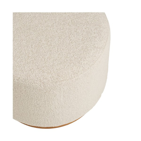 Béžový taburet z textílie buklé Daisy – House Nordic-image-2
