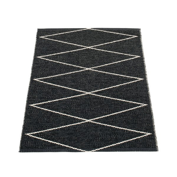 Čierny vnútorný a vonkajší koberec 70x100 cm Max Black – Pappelina