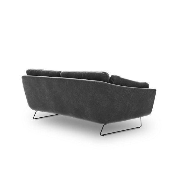 Tmavosivá pohovka so zamatovým poťahom Windsor & Co Sofas Gravity-image-3