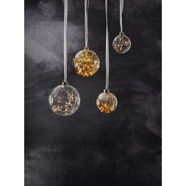 Biela vianočná svetelná dekorácia ø 15 cm Glow – Star Trading-image-3