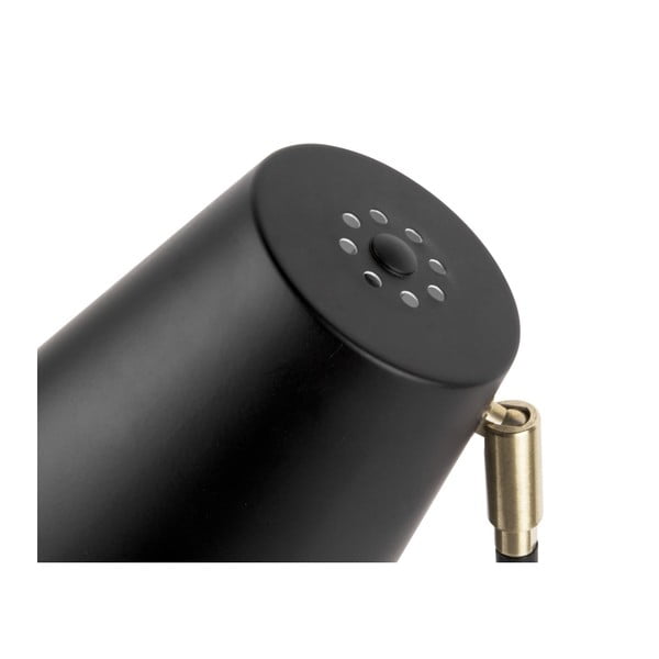 Čierna stolová lampa s detailmi v zlatej farbe Leitmotiv Noble-image-2