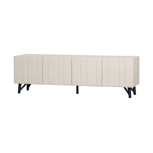 Krémový TV stolík z borovicového dreva 181x56 cm Miller - WOOOD-image-2