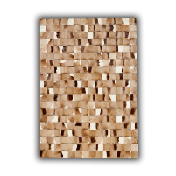 Hnedý koberec z kože antilopy Pipsa Blesbok, 180 × 120 cm