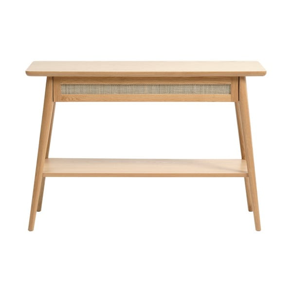 Konzolový stolík s doskou v dubovom dekore v prírodnej farbe 40x110 cm Barrali – Unique Furniture