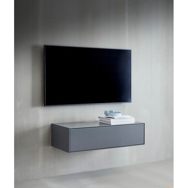 Sivý TV stolík 91x24 cm Edge by Hammel - Hammel Furniture-image-1