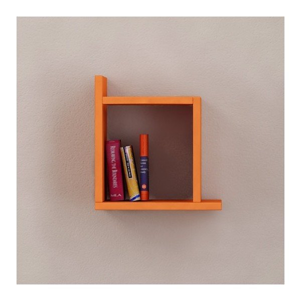 Oranžová nástenná polica Kutu-image-1