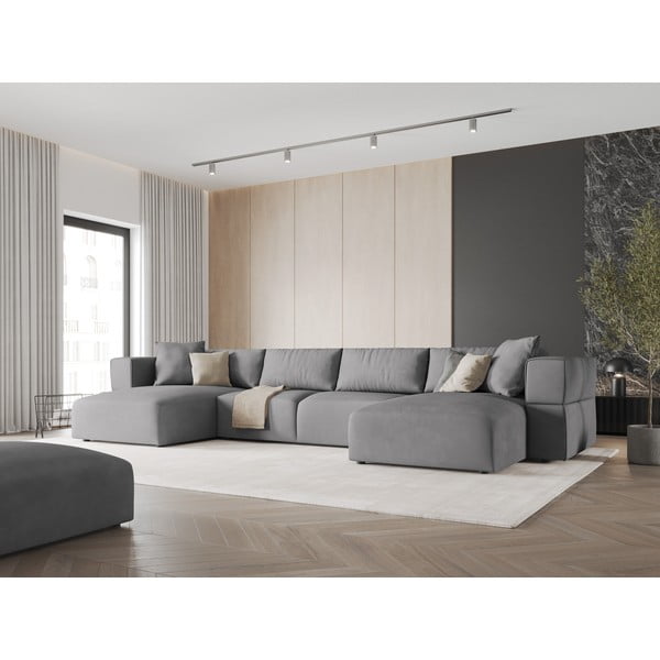 Svetlosivá rohová pohovka do "U" Esther – Milo Casa-image-1