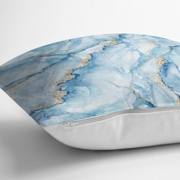 Obliečka na vankúš Minimalist Cushion Covers Aquatic Marble, 45 x 45 cm-image-1