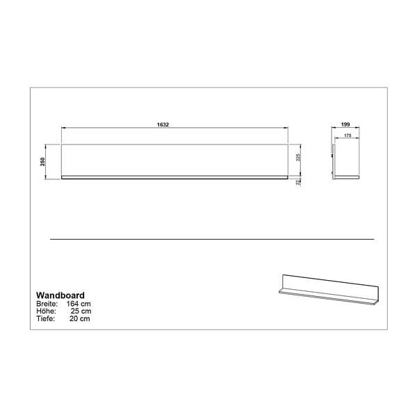 Svetlosivá polica v dekore orecha California - Germania-image-3
